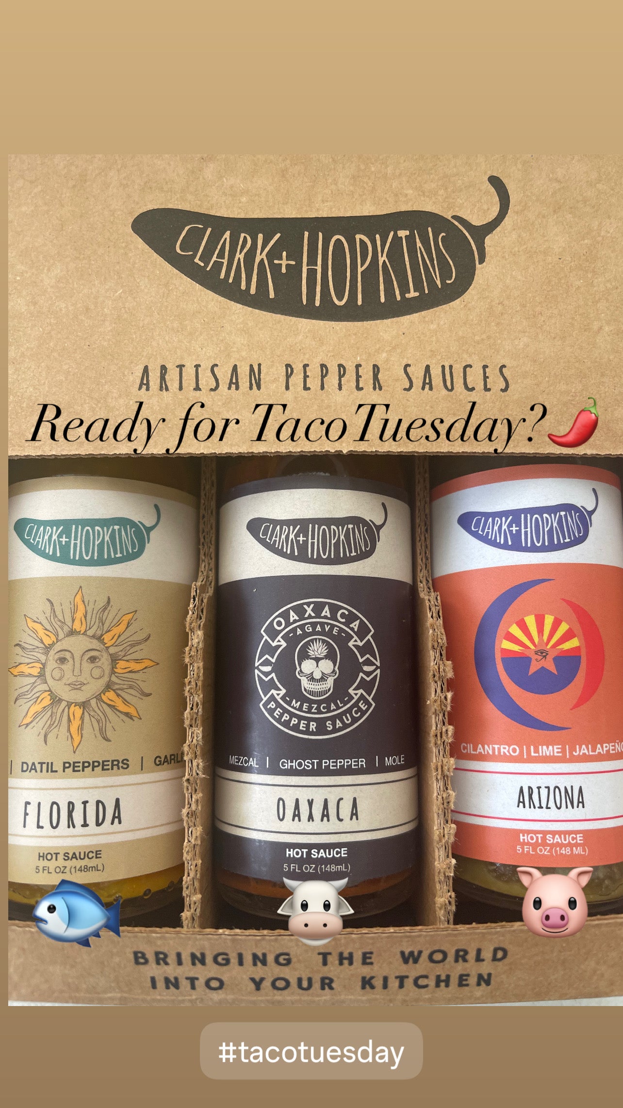 Packaged Taco Trio Set