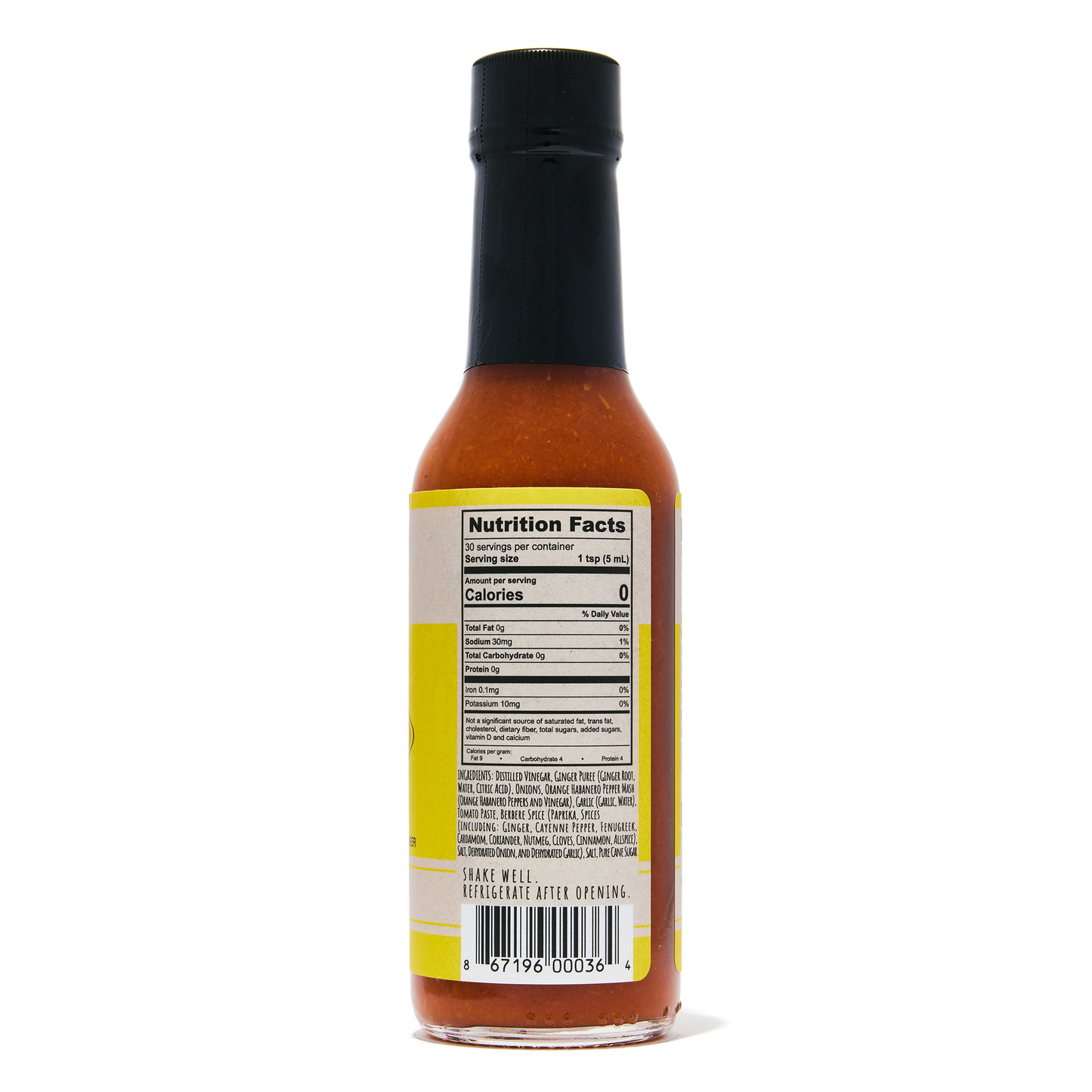 Ethiopia Hot Sauce Ingredients and Nutritional Facts