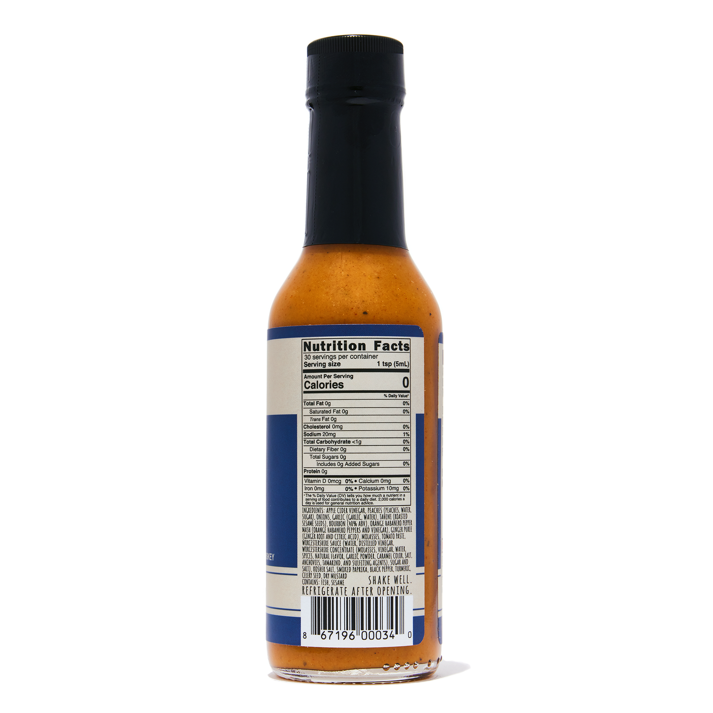 Virginia Hot Sauce Nutritional Facts and Ingredients