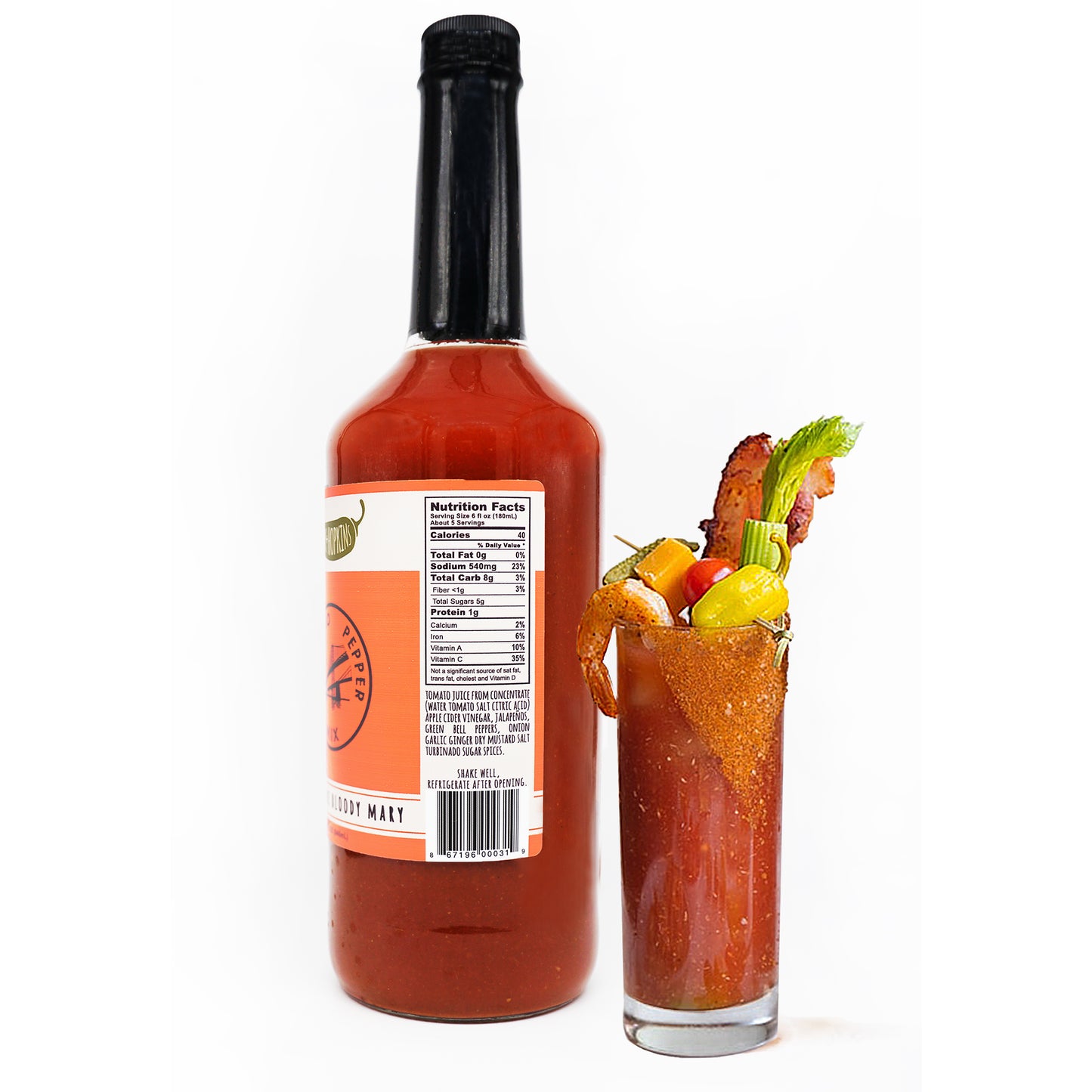 CHESAPEAKE BLOODY MARY nutrition facts