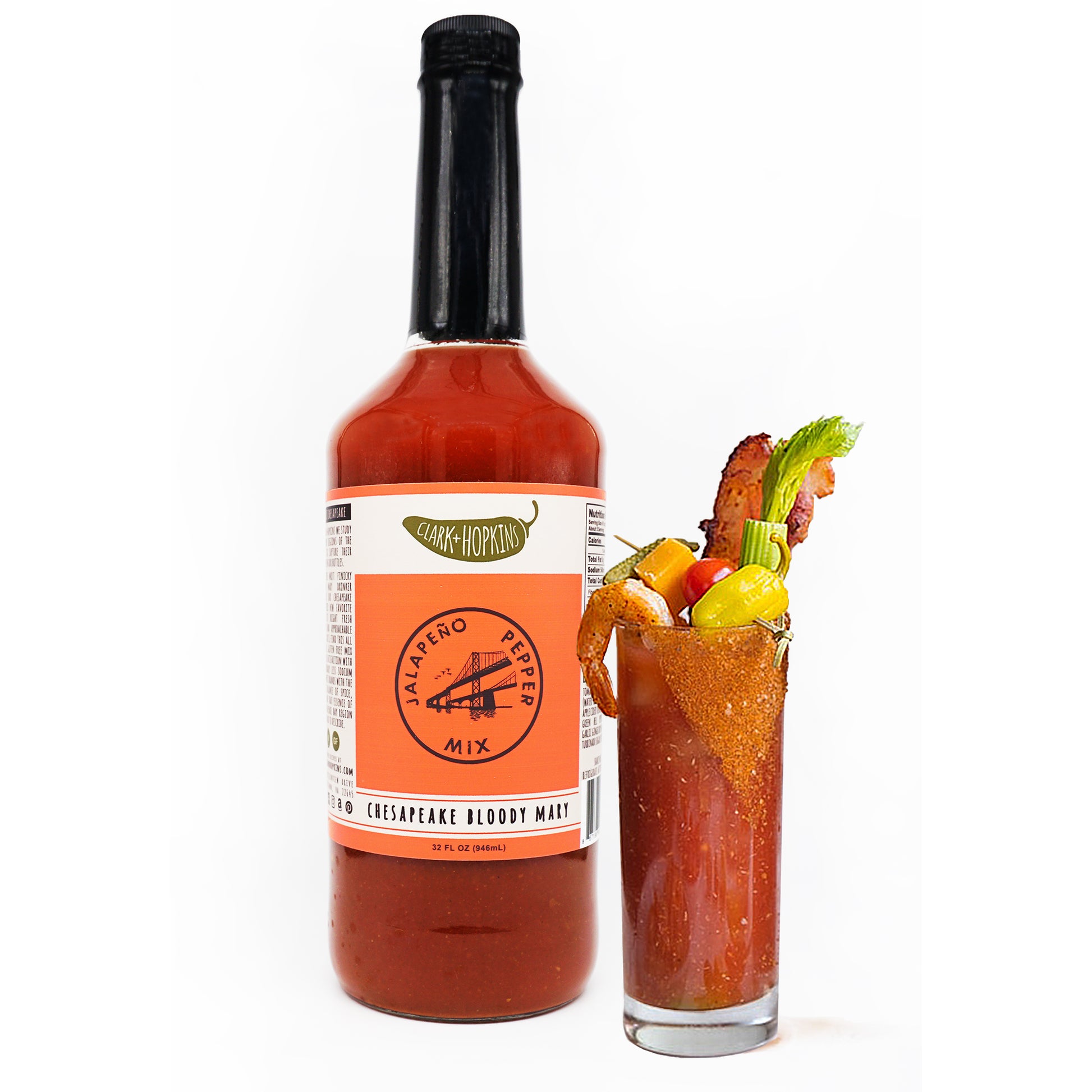 CHESAPEAKE BLOODY MARY front bottle prepared bloody mary cocktail